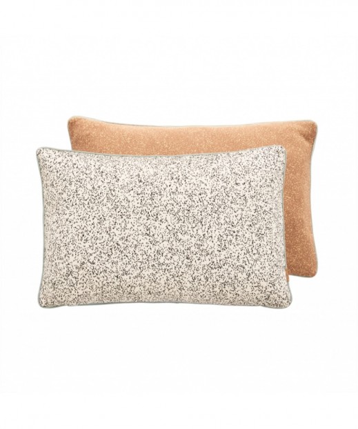 Taro Cushion - Camel/Offwhite